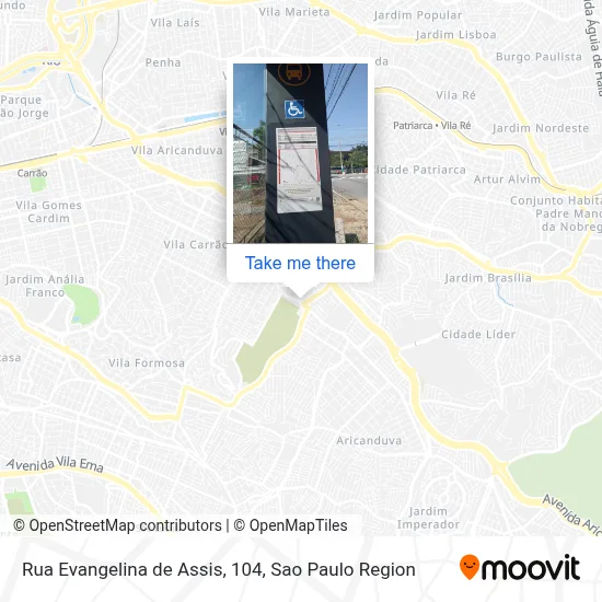 Rua Evangelina de Assis, 104 map