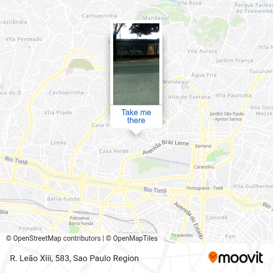 R. Leão Xiii, 583 map