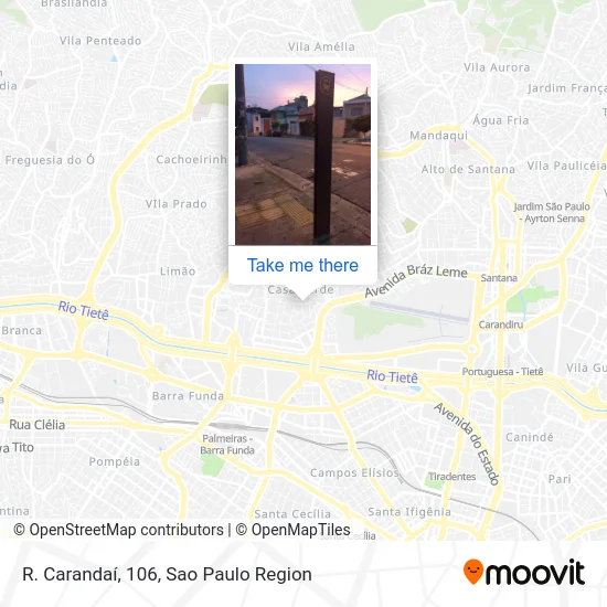 R. Carandaí, 106 map