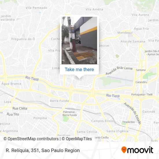 R. Relíquia, 351 map