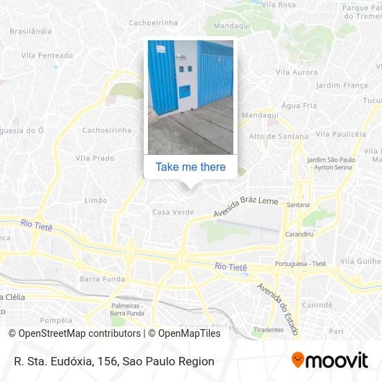 R. Sta. Eudóxia, 156 map