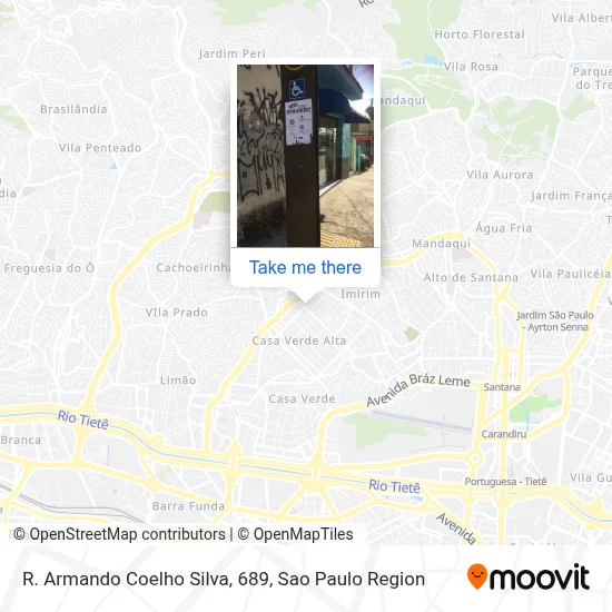 R. Armando Coelho Silva, 689 map