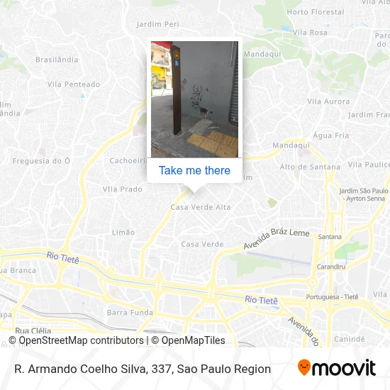 R. Armando Coelho Silva, 337 map