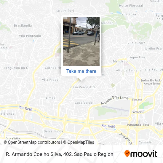 R. Armando Coelho Silva, 402 map