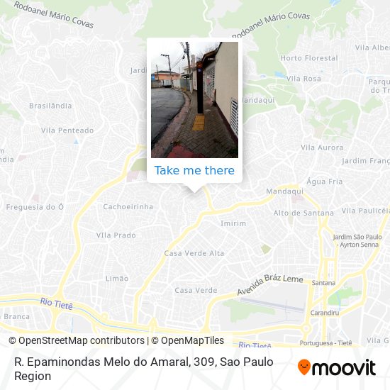 R. Epaminondas Melo do Amaral, 309 map