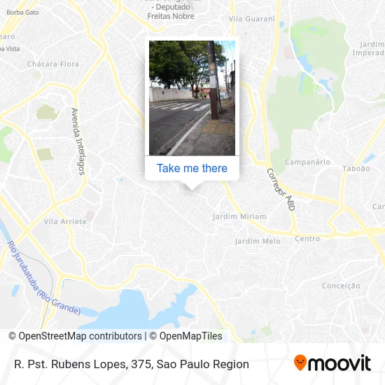 R. Pst. Rubens Lopes, 375 map