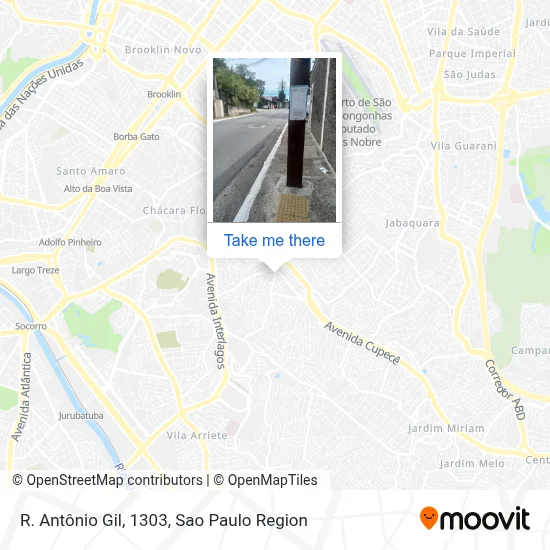 R. Antônio Gil, 1303 map