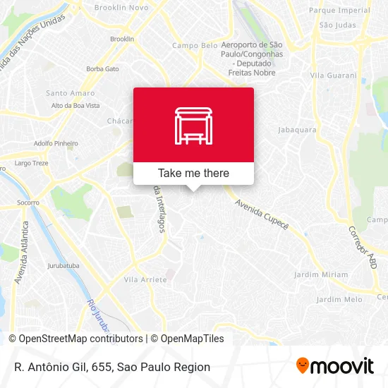 R. Antônio Gil, 655 map
