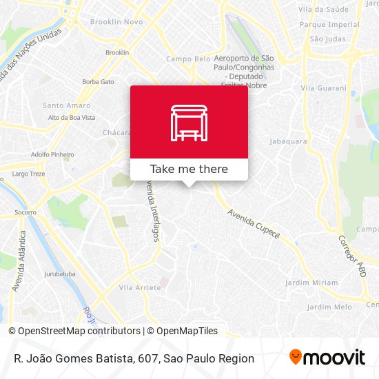R. João Gomes Batista, 607 map