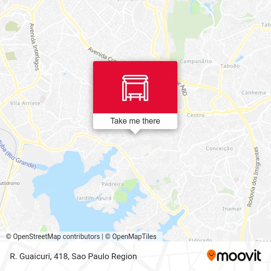 R. Guaicuri, 418 map