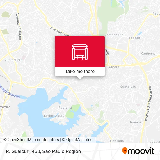 R. Guaicuri, 460 map