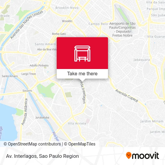 Av. Interlagos map