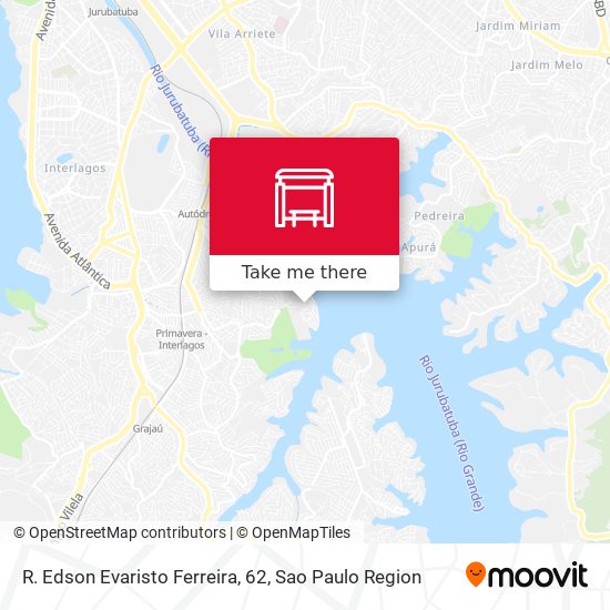 R. Edson Evaristo Ferreira, 62 map