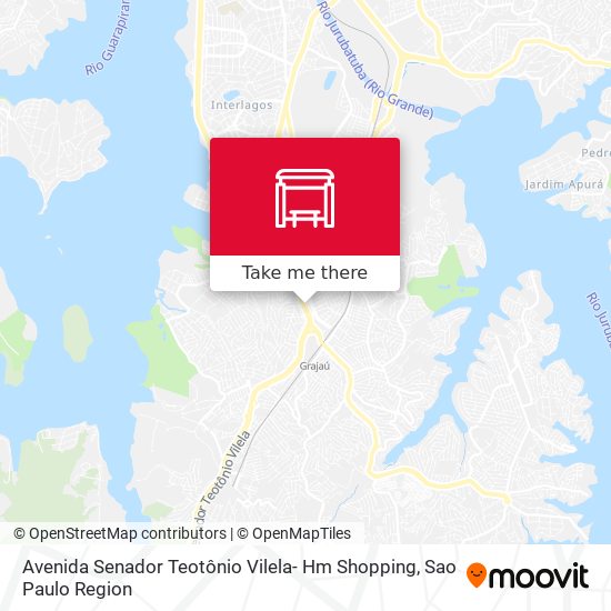 Mapa Avenida Senador Teotônio Vilela- Hm Shopping