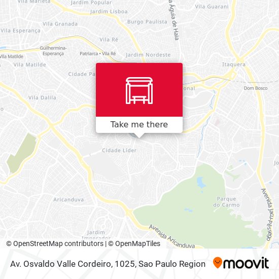 Mapa Av. Osvaldo Valle Cordeiro, 1025