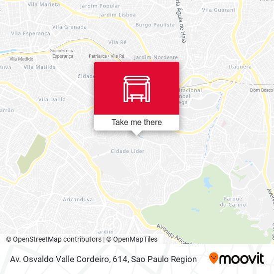 Mapa Av. Osvaldo Valle Cordeiro, 614