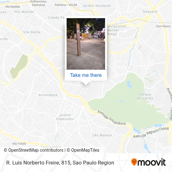 R. Luís Norberto Freire, 815 map