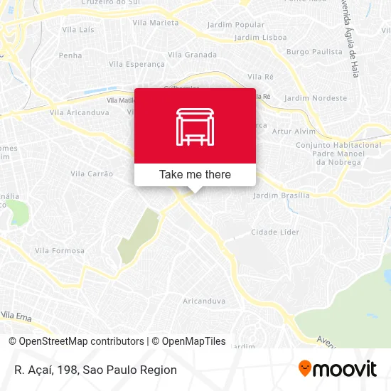 R. Açaí, 198 map