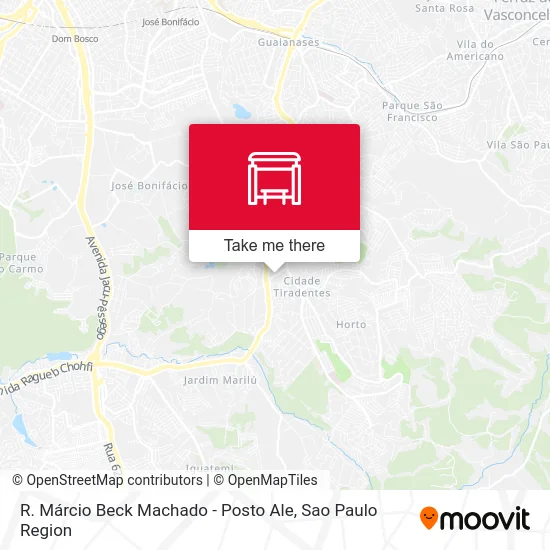 R. Márcio Beck Machado - Posto Ale map