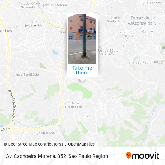 Av. Cachoeira Morena, 352 map