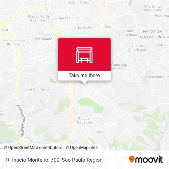 R. Inácio Monteiro, 700 map