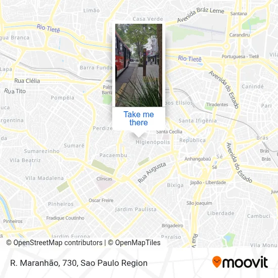 R. Maranhão, 730 map