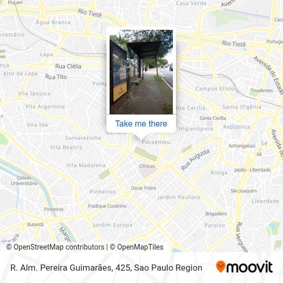 R. Alm. Pereira Guimarães, 425 map