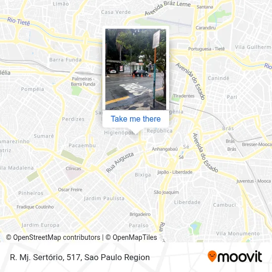 R. Mj. Sertório, 517 map