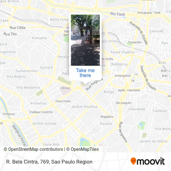 R. Bela Cintra, 769 map