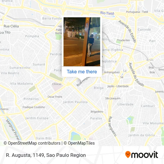 R. Augusta, 1149 map