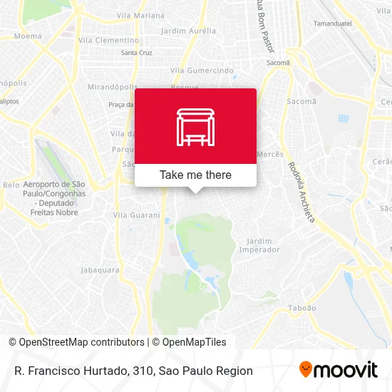 R. Francisco Hurtado, 310 map