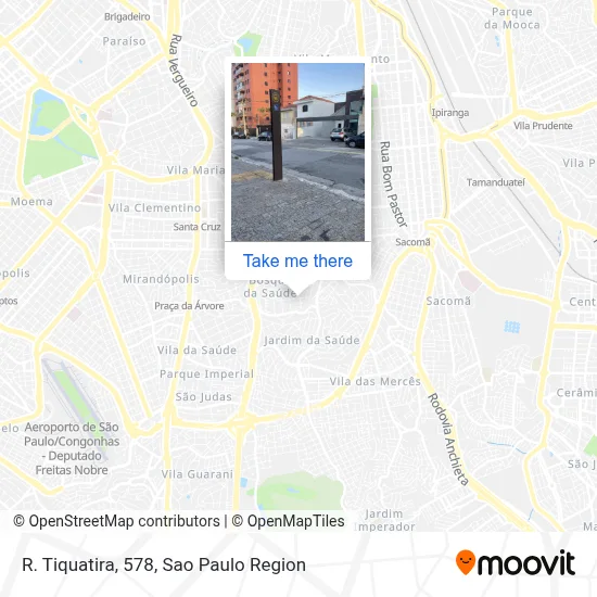 R. Tiquatira, 578 map