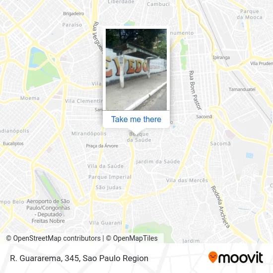 R. Guararema, 345 map