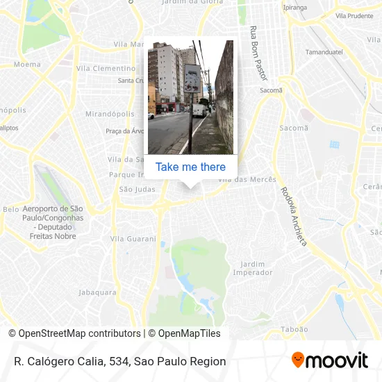 R. Calógero Calia, 534 map