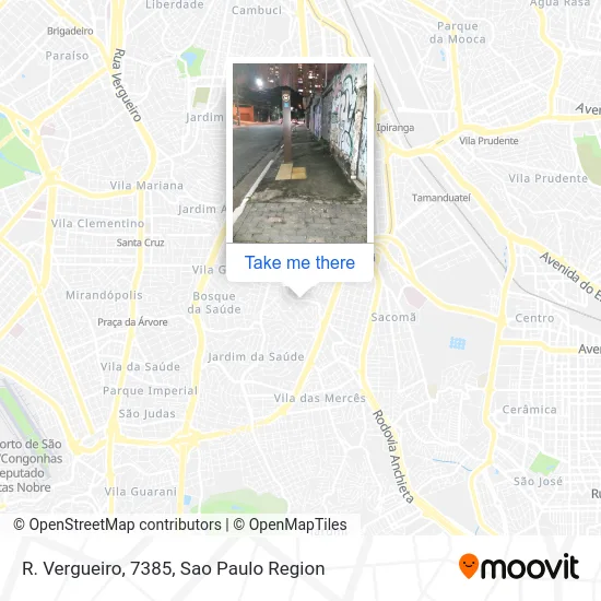 R. Vergueiro, 7385 map