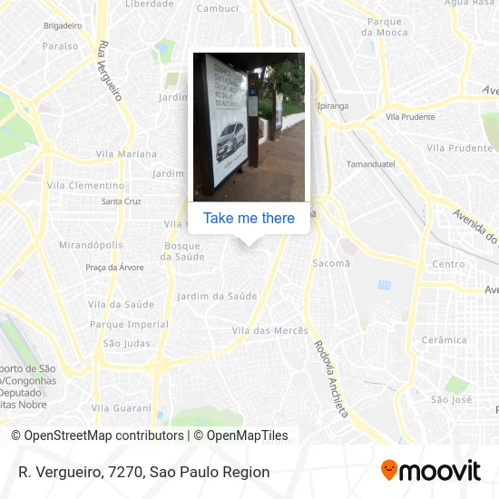 R. Vergueiro, 7270 map