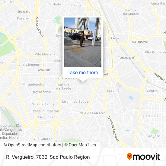 R. Vergueiro, 7032 map