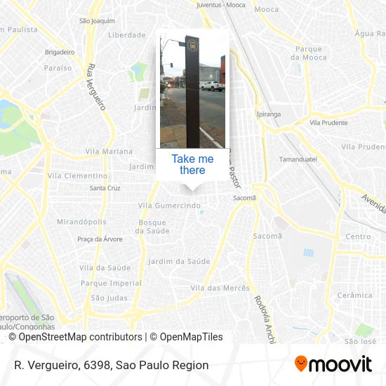 R. Vergueiro, 6398 map