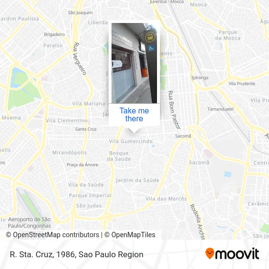 R. Sta. Cruz, 1986 map