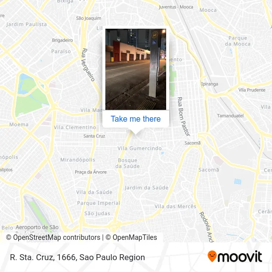 R. Sta. Cruz, 1666 map