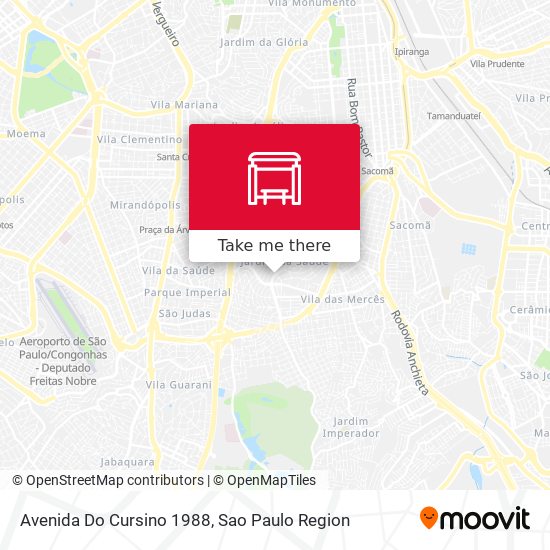 Avenida Do Cursino 1988 map