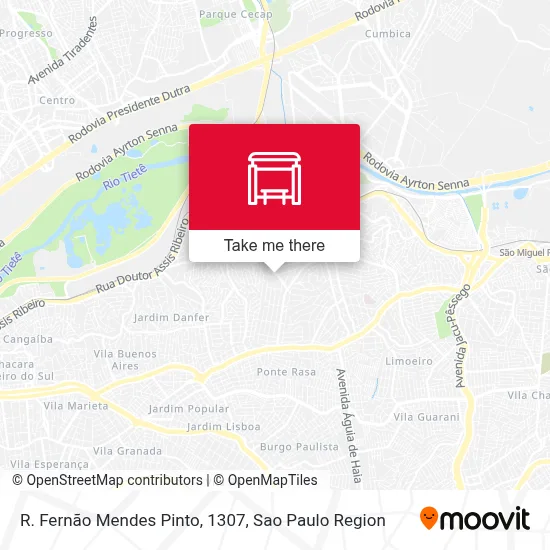 R. Fernão Mendes Pinto, 1307 map