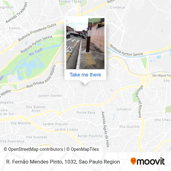 R. Fernão Mendes Pinto, 1032 map