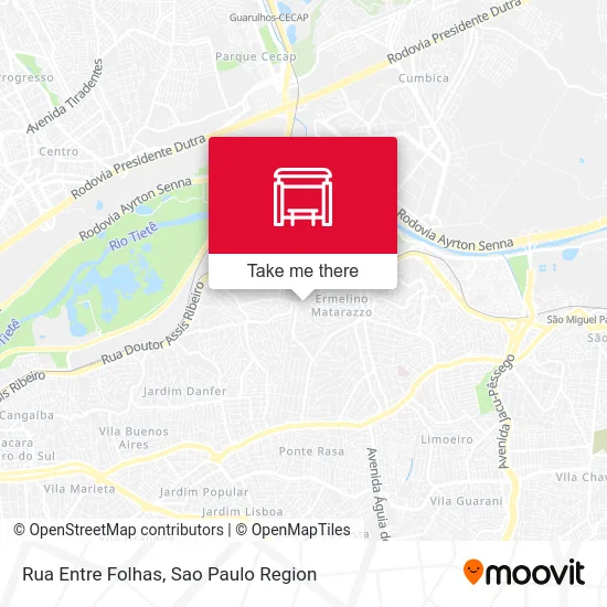 Rua Entre Folhas map