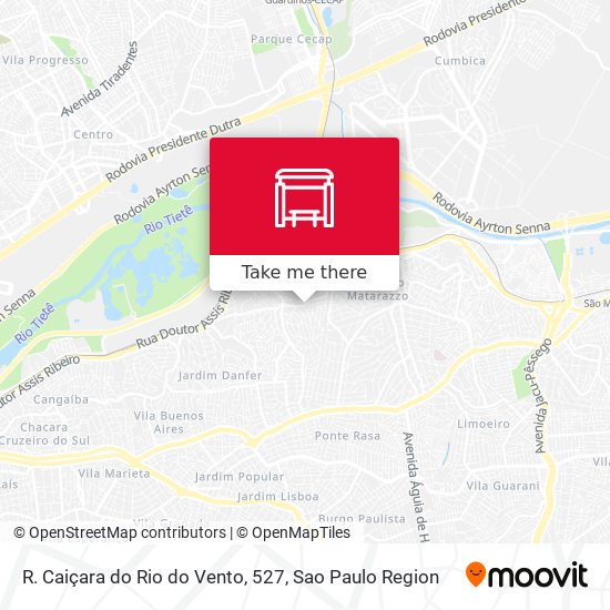 R. Caiçara do Rio do Vento, 527 map