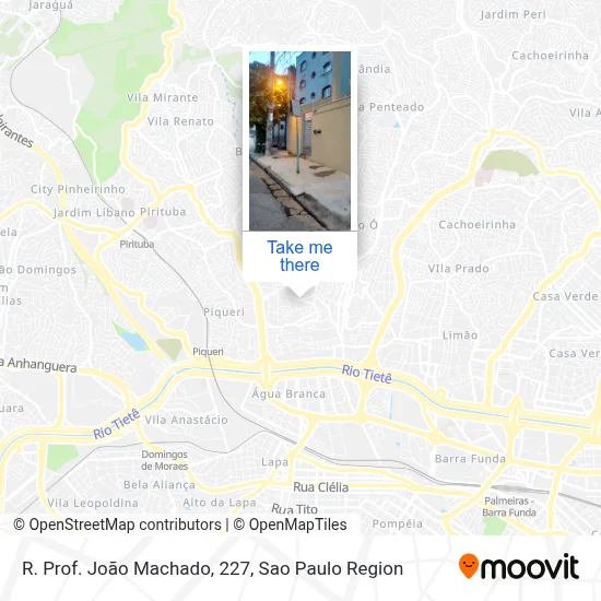 R. Prof. João Machado, 227 map