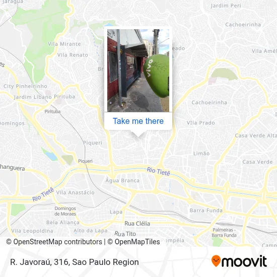 R. Javoraú, 316 map