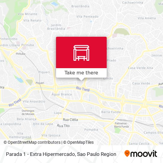 Parada 1 - Extra Hipermercado map