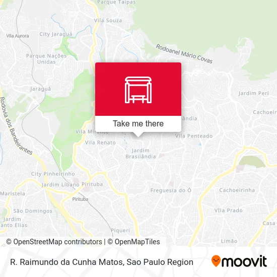 R. Raimundo da Cunha Matos map