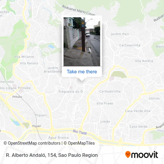 R. Alberto Andaló, 154 map